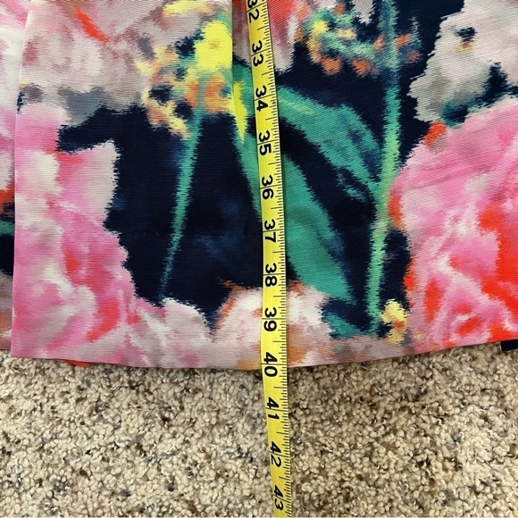 Eliza J Floral fit and flare midi length dress-SZ 2 - Picture 9 of 12